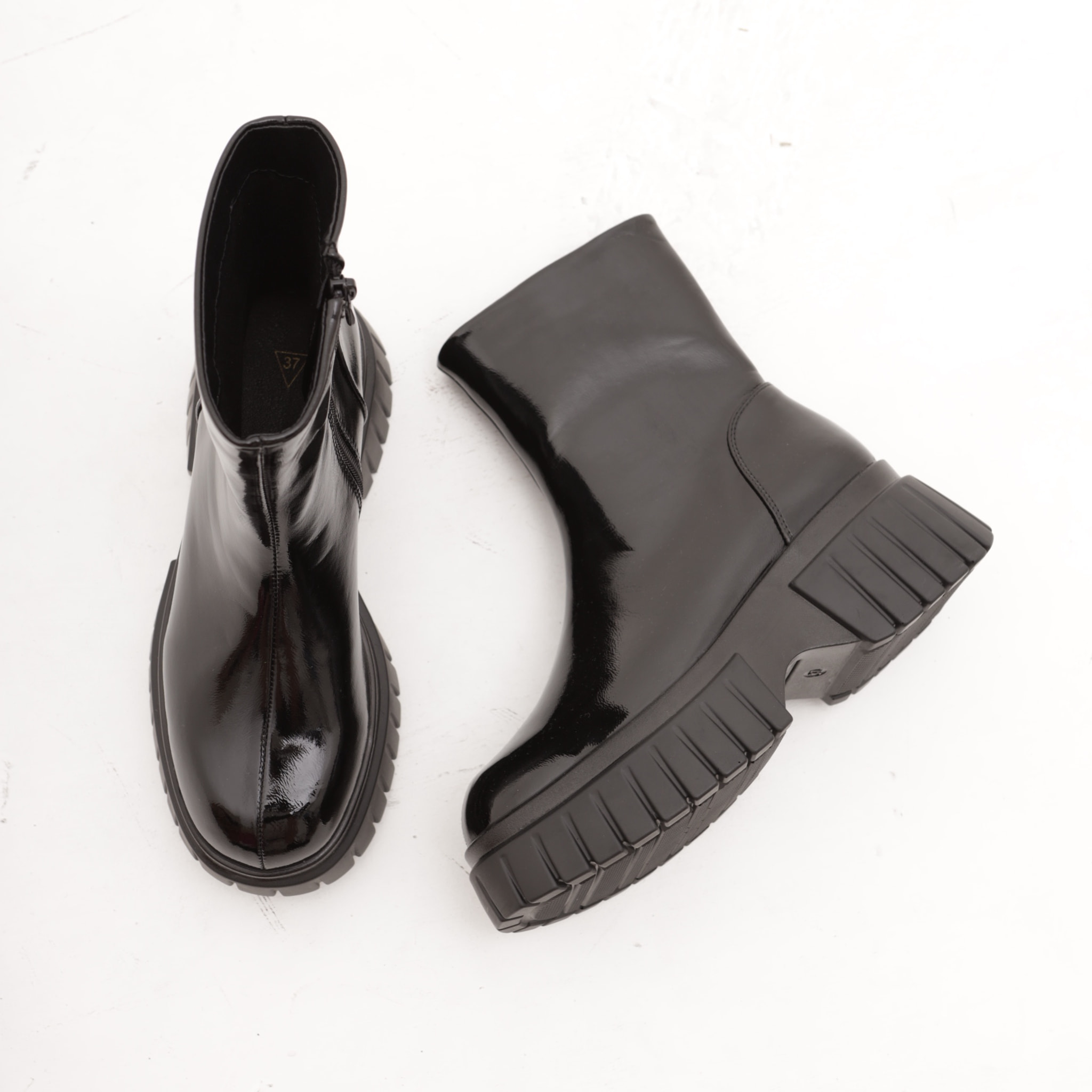 STIVALETTO LISCIO PLATFORM NERO