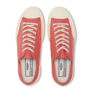 Superga - Uomo Donna Rosso - 2432 Works Low Cut Denim Yarn Dyed