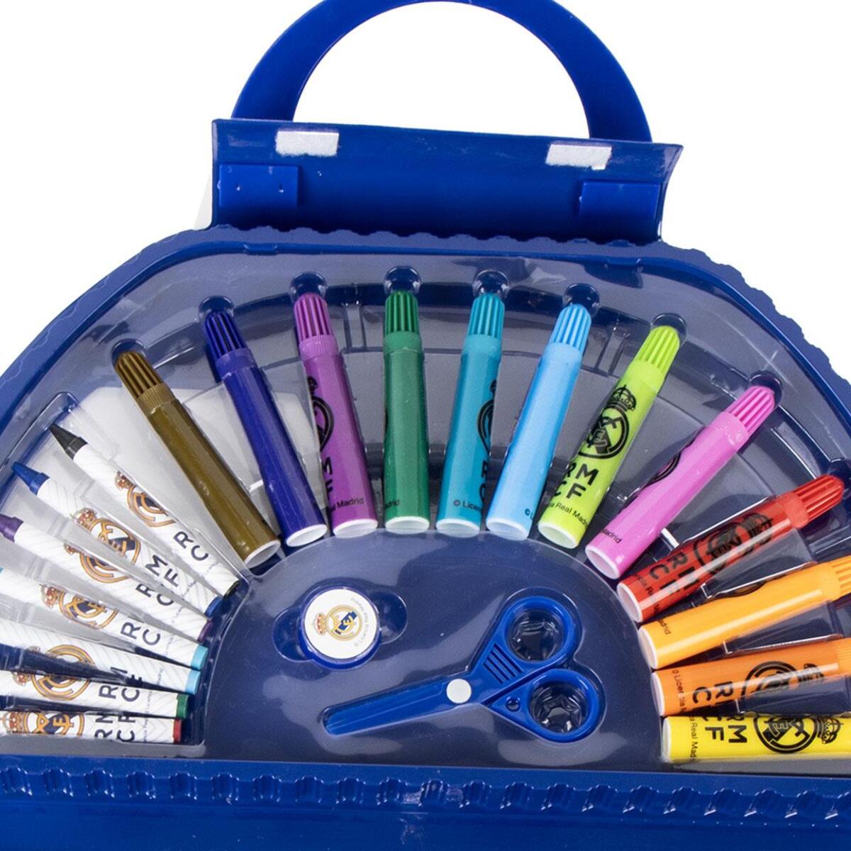 Set papelería coloreable 50 piezas real madrid