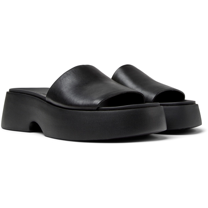 Sandalias - CAMPER Tasha - Negro - Cuero liso