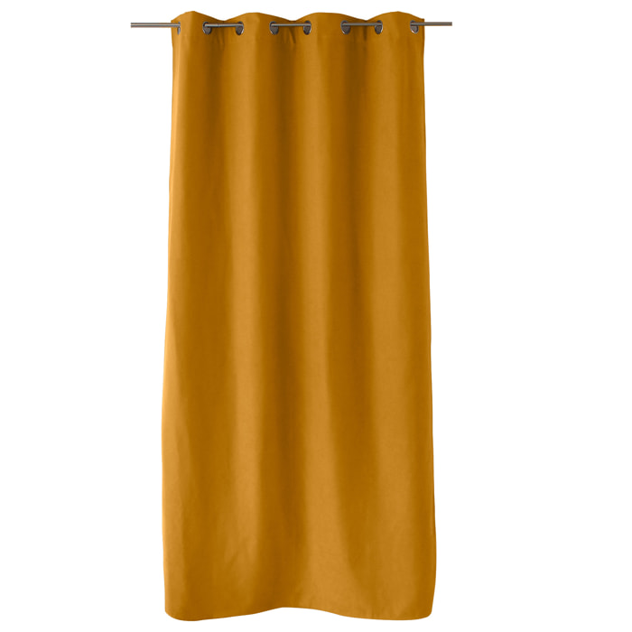 Rideau thermique doublé - Jaune moutarde