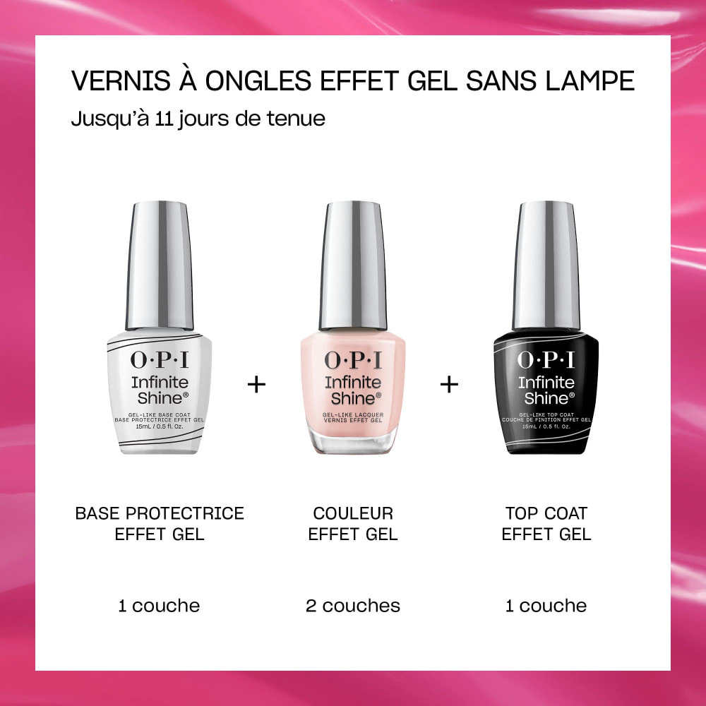 Infinite Shine - Top Coat effet gel, sans lampe, tenue jusqu'à 11 jours - 15ml