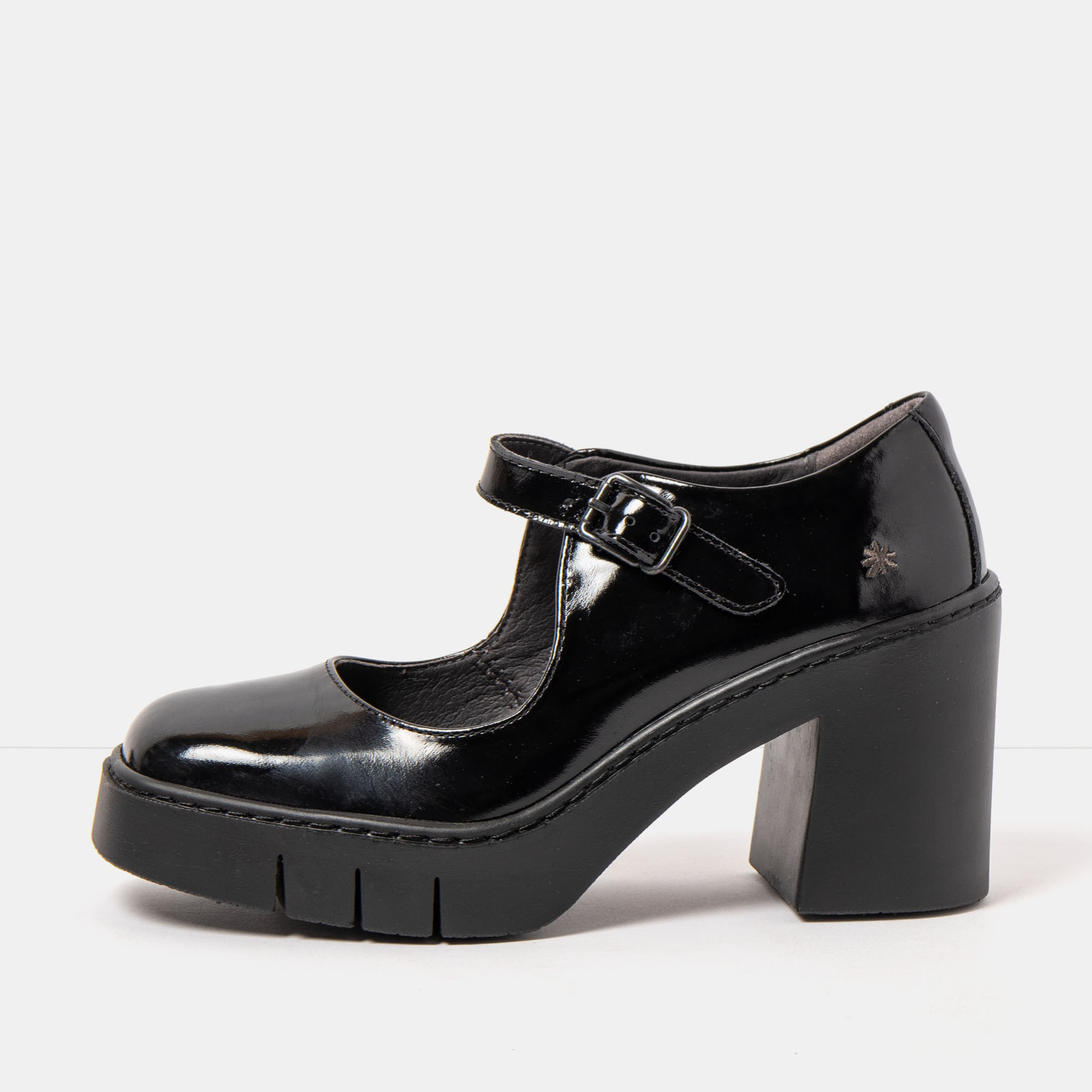 Zapatos 1984 NAPPA SHINNY BLACK/BERNA color Black