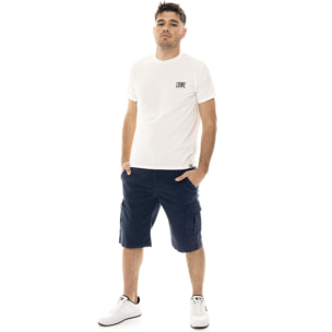 Bermuda cargo da uomo in twill elasticizzato Leone Easy