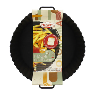 Moule rond en silicone 20cm pour friteuse sans huile