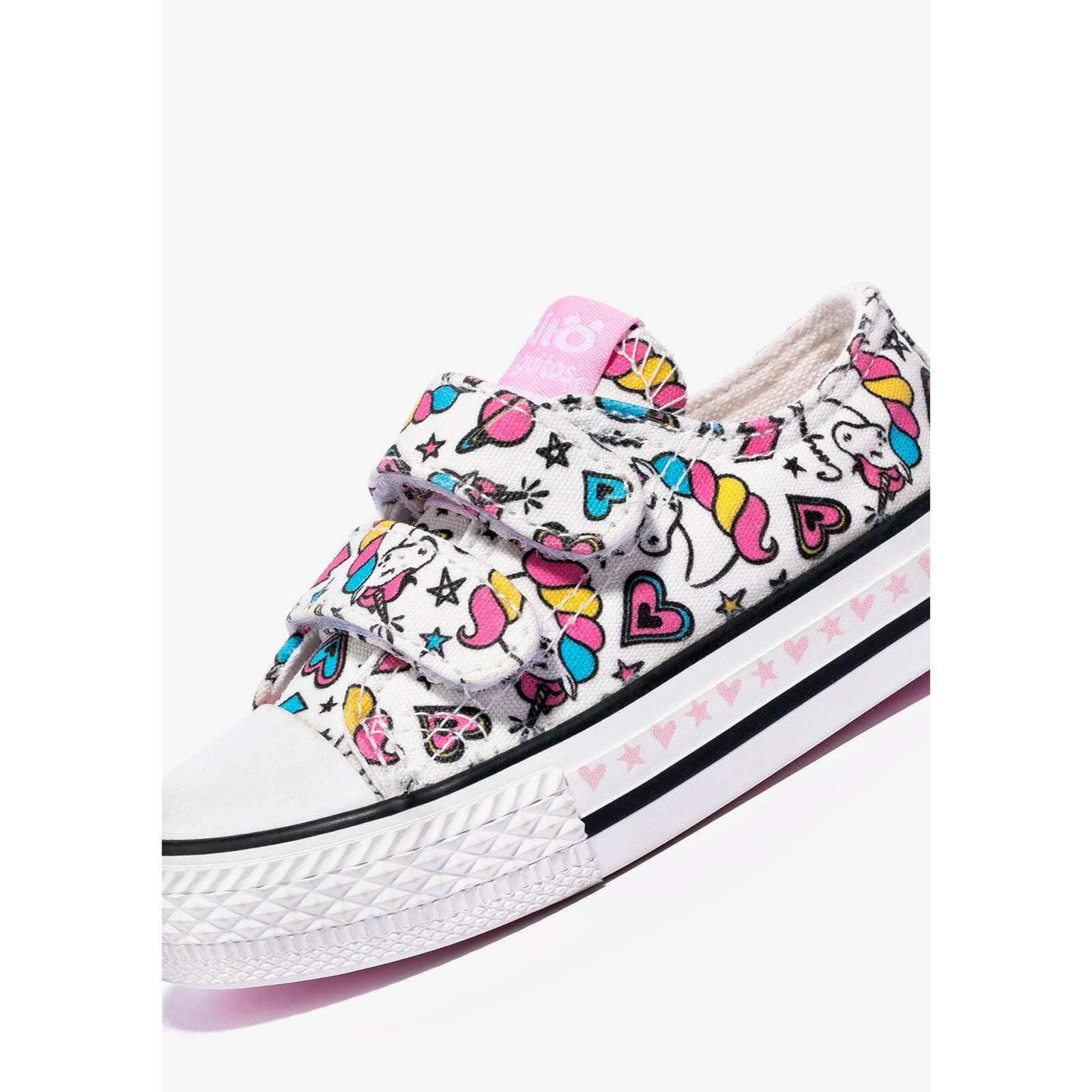 Zapatillas Unicornio Blanco Lona