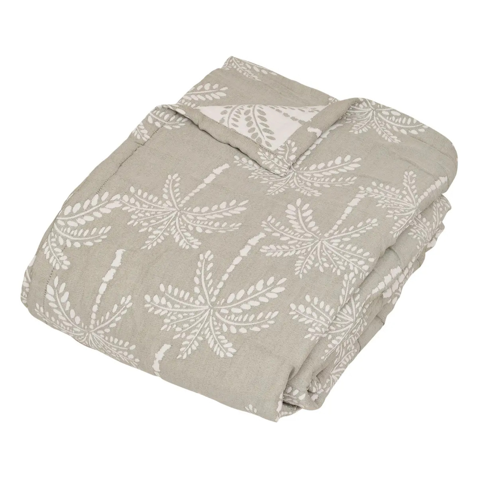 Dessus de lit Nuvia vert céladon 260x240cm