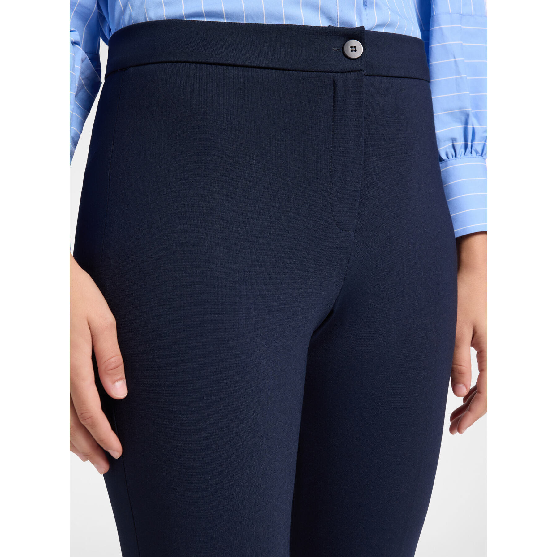 Elena Mirò - Pantaloni slim in punto Milano - Blu