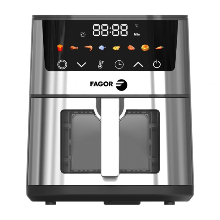 Friteuse à air chaud Air fryer 5L 1400W Argent Fagor FGAF220V