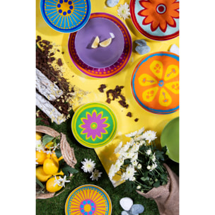 Service de table 18 pièces Excelsa – Spring, Porcelaine Multicolore