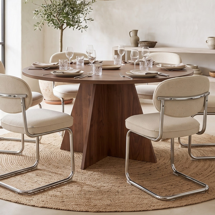 Table à manger ronde 5 à 6 pers. - NORAE