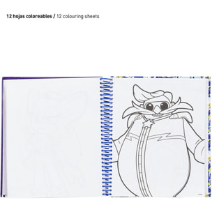 Album Actividades Coloreable Sonic Prime