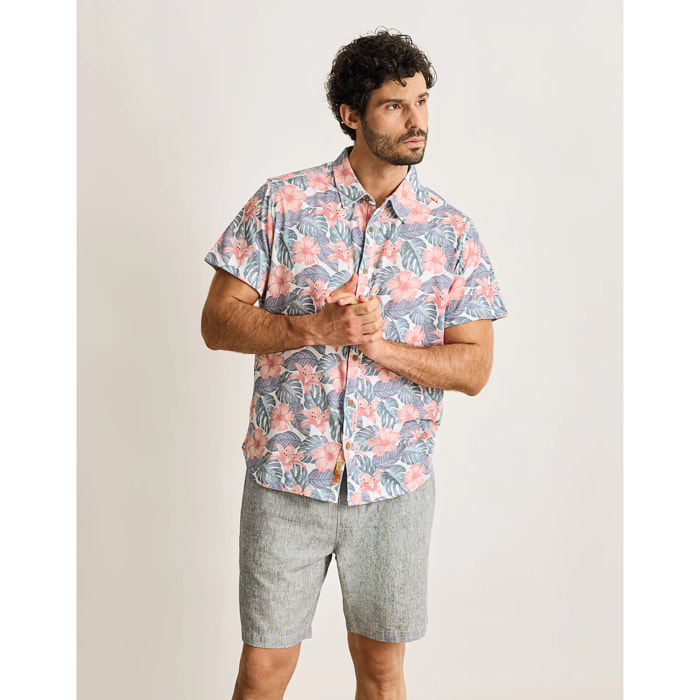 Camisa Manga Corta Azul Marino - Thorned