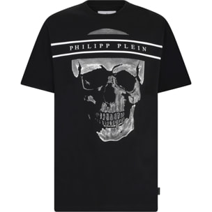 PHILIPP PLEIN Round Neck T-Shirt Skull Logo Line