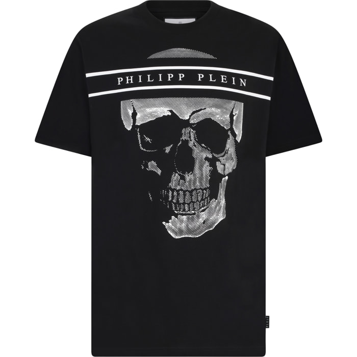 PHILIPP PLEIN Round Neck T-Shirt Skull Logo Line