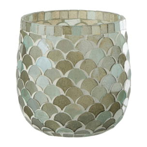 J-Line photophore Mosaïque - verre - aqua - medium