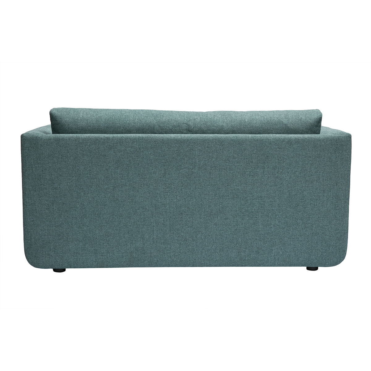 Canapé convertible 2 places en tissu vert de gris LEON