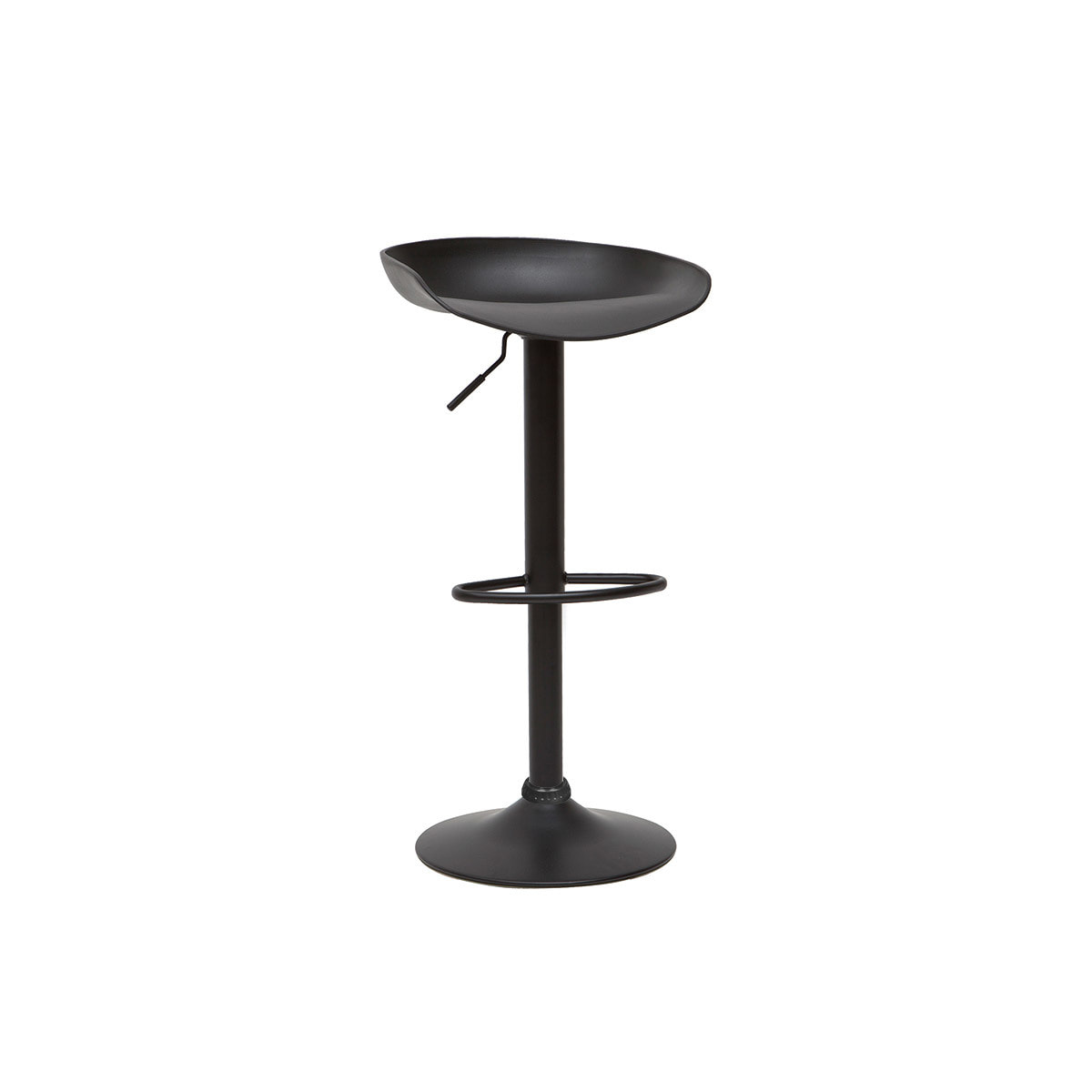 Tabourets de bar réglables design noirs H65 cm (lot de 2) PEBBLE