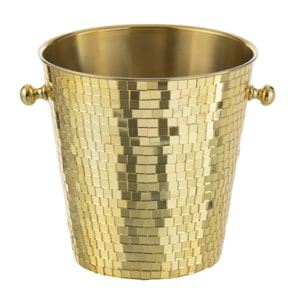 J-Line seau à glace - acier - or