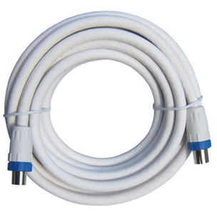 Câble antenne TV ESSENTIELB 5M - 9.5mm 3C-2V