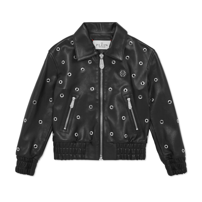 PHILIPP PLEIN Leather Bomber