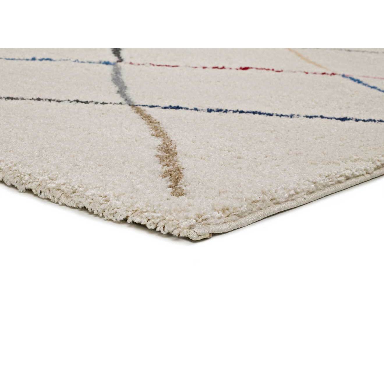 KASBAH Alfombra shaggy bereber en color blanco, varias medidas disponibles