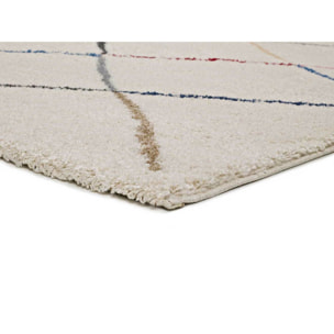 KASBAH Alfombra shaggy bereber en color blanco, varias medidas disponibles