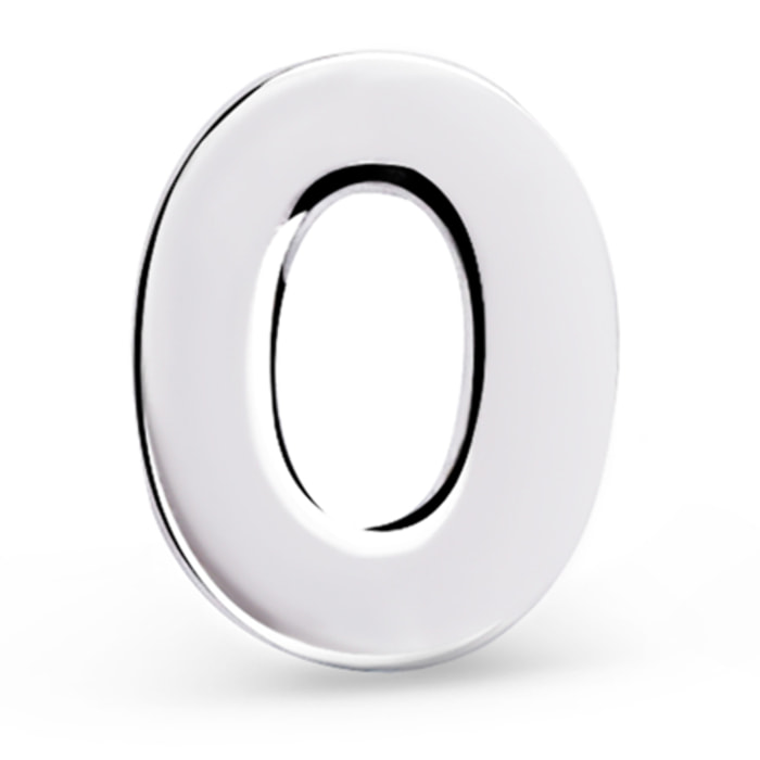 Pendiente Suelto Number Plata