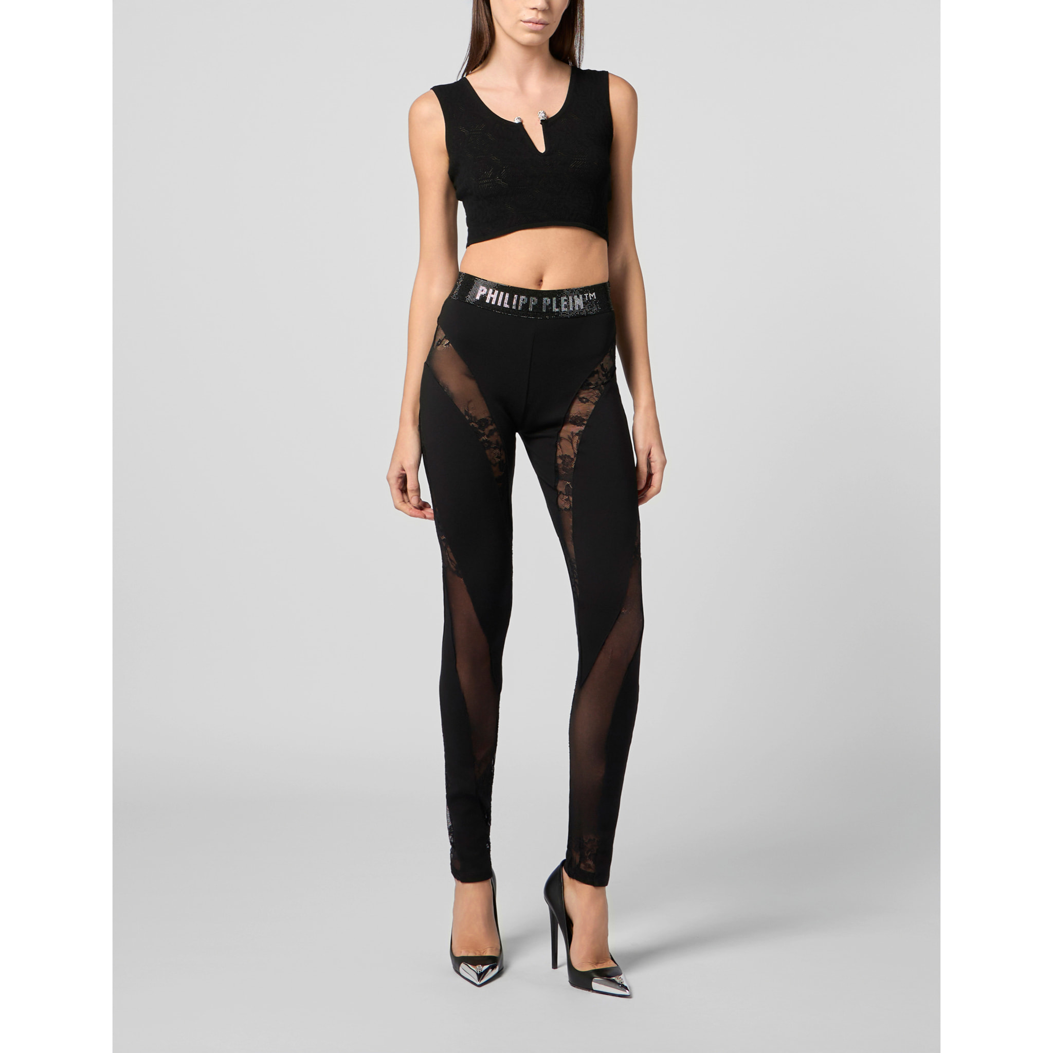 PHILIPP PLEIN Multicutting Leggings Lace
