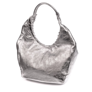 Arzignano bolso de hombro piel auténtica laminada asa grande acolchada