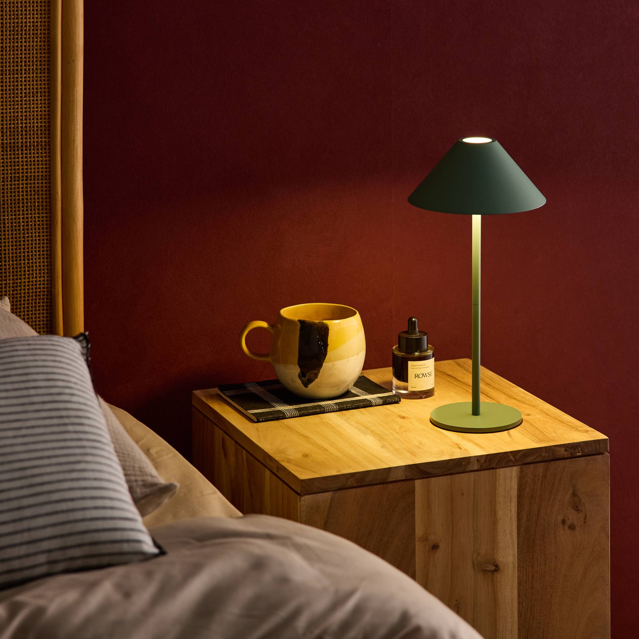 Lampe de table intérieur/extérieur LED sans fil H 32cm ADAM