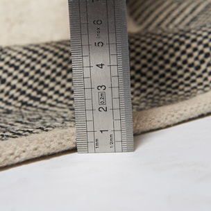 Tapis kilim fait main en coton motif faux uni KEDE