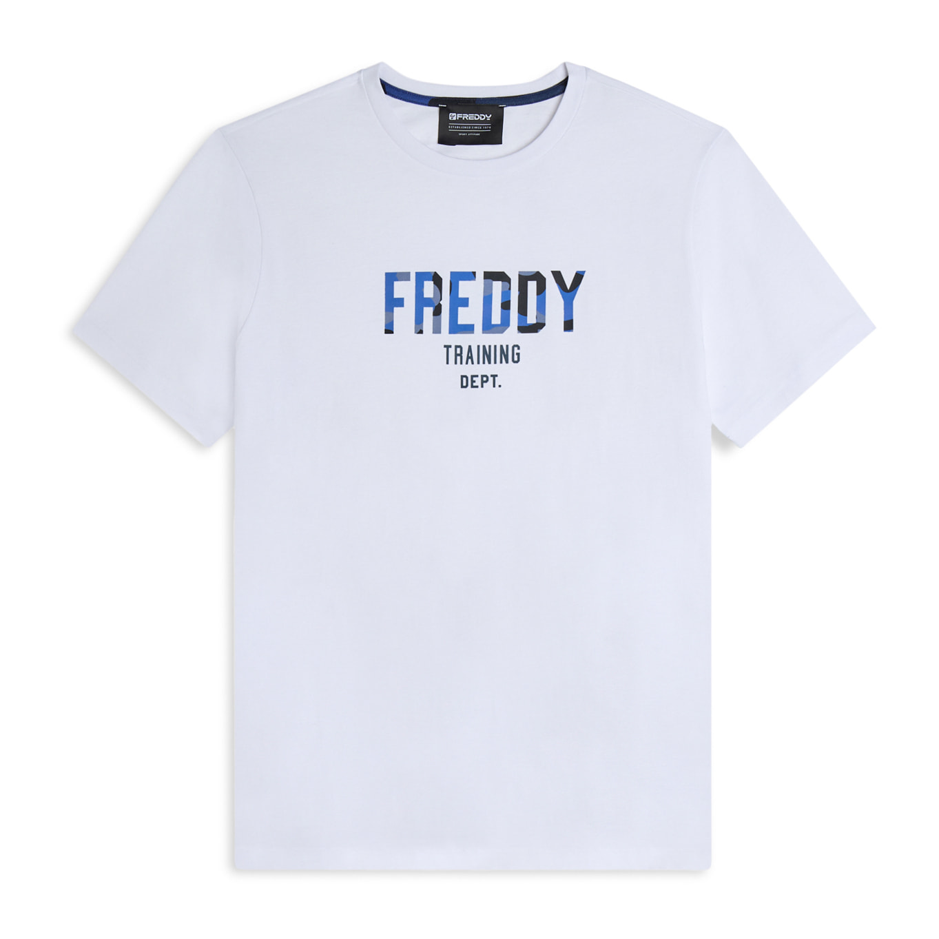 T-shirt comfort fit con maxi logo camouflage