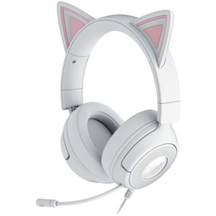 Casque gamer RAZER KRAKEN KITTY V3 X BLANC