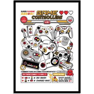 Affiche - Game controllers - Paiheme Studio