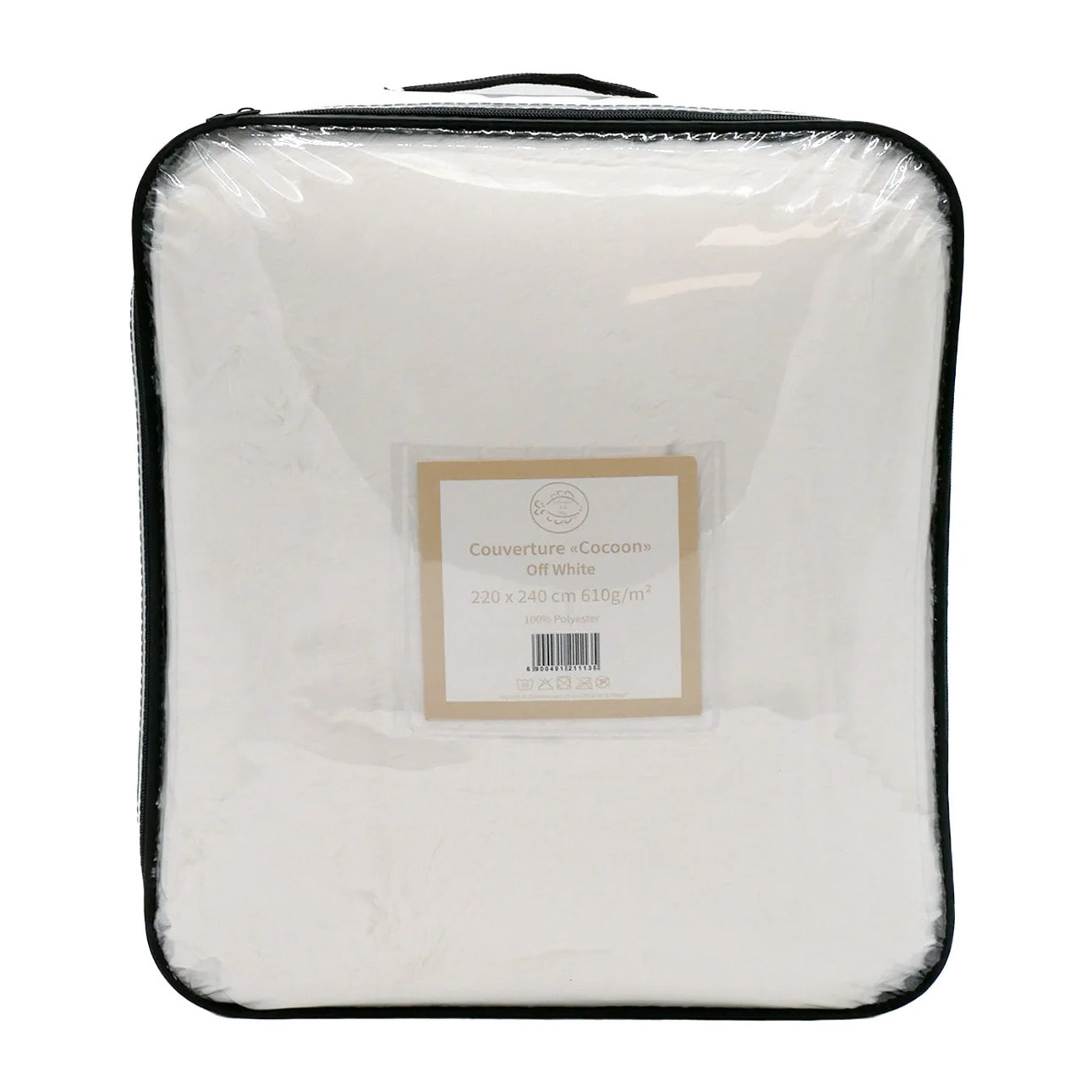 Couverture imitation "Lapin" - Cocoon Off White - 220x240cm - 610g/m²