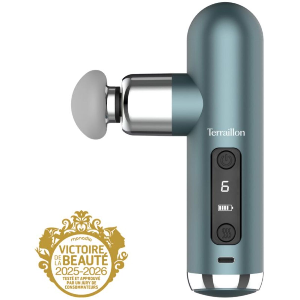 Masseur corps TERRAILLON Mini Massager 4 embouts