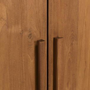 SIXTINE - Armoire 2 portes 80x195cm en bois de teck recyclé