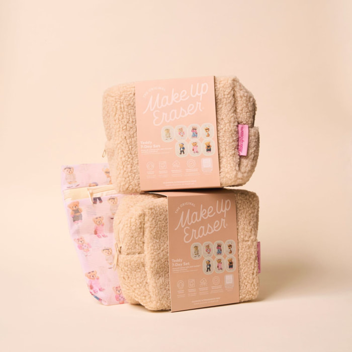 Teddy Bear - 7-Day Set - Serviette Démaquillante Réutilisable x7