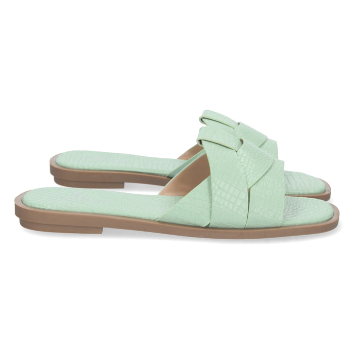 Sandalia Plana con Pala Cruzada