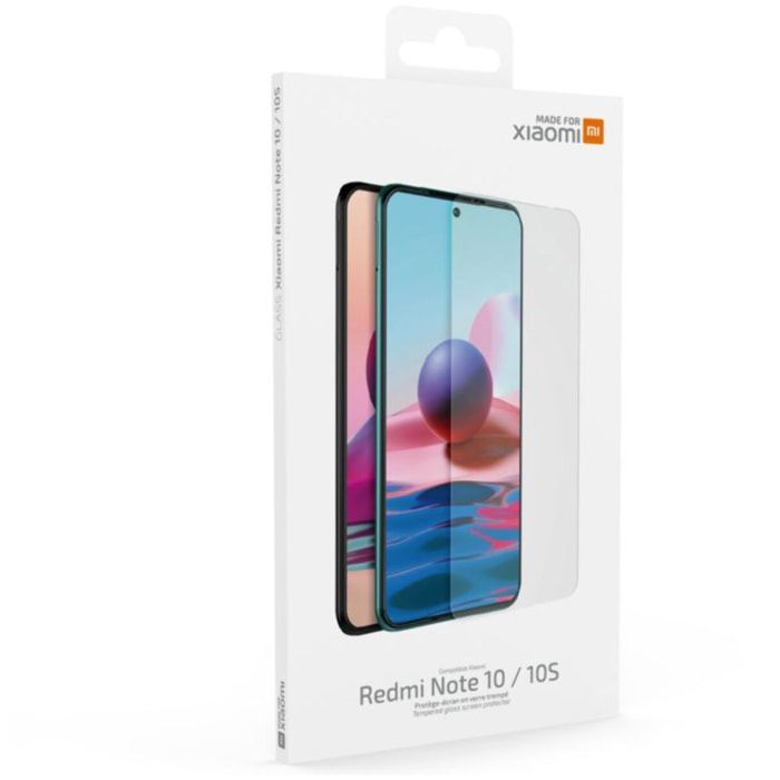 Protège écran XIAOMI Redmi Note 10/10s Verre trempé