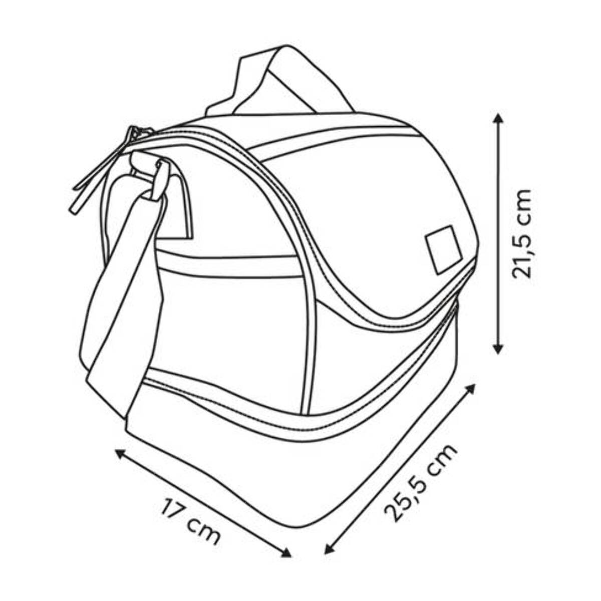 Sac repas isotherme 8,5L beige