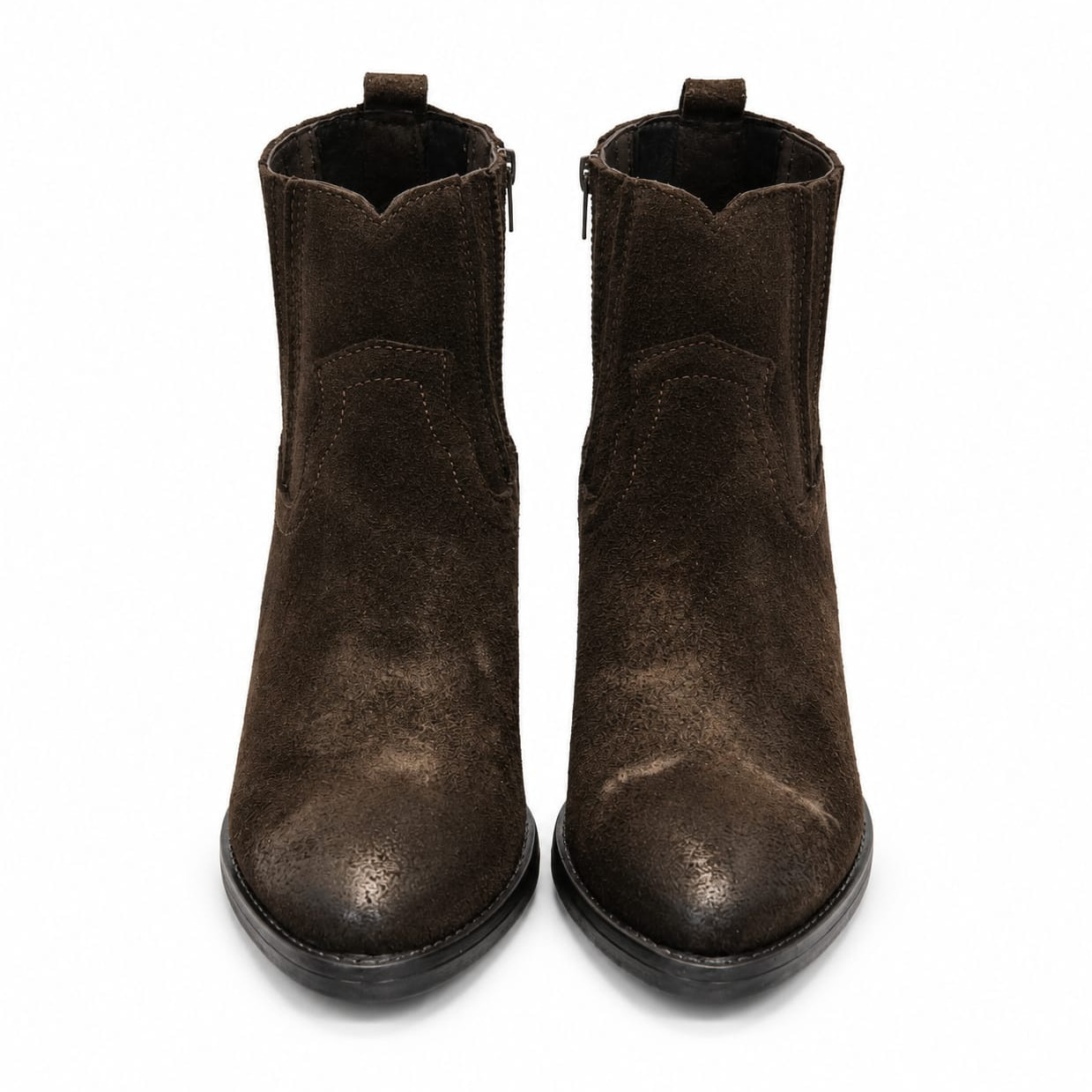 Texano basso in camoscio - tacco 5 cm