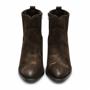Texano basso in camoscio - tacco 5 cm
