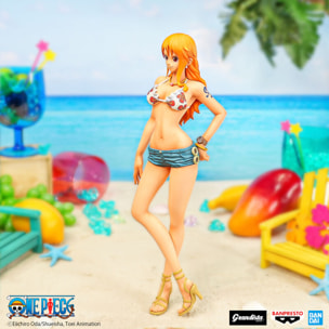 One Piece Figura Nami in Costume Grandista Nero 28 cm Banpresto