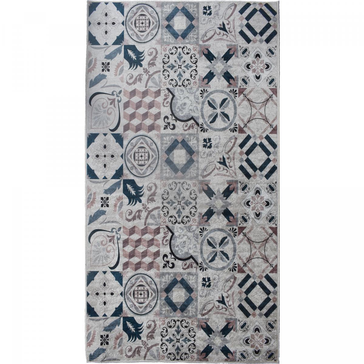 Tapis de cuisine motif carreaux de ciment MOJO