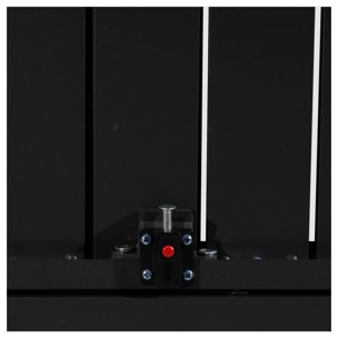 Salon de jardin VENEZIA extensible en textilène gris 10 places - aluminium anthracite