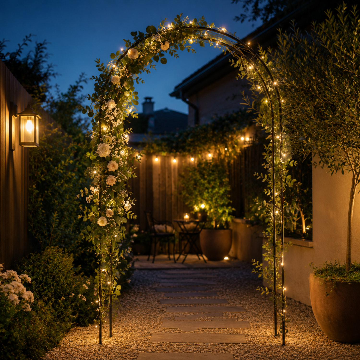 Arco Da Giardino Per Rose Piante Rampicanti Traliccio Pergolato Vite Decorazione Design Per Eventi Matrimoni Viali Metallo Verde Scuro 240x140x38 cm