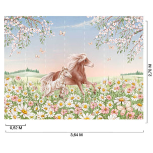 Papier peint panoramique ccène champêtre Intissé