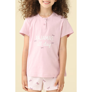 Pigiama bambina estivo in cotone. Noidinotte